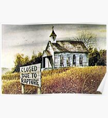 Closed Due to Rapture Poster
