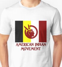 Camiseta unisex El movimiento indio americano - Bandera