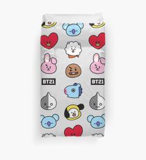 BTS BT21 Gesichter Bettbezug
