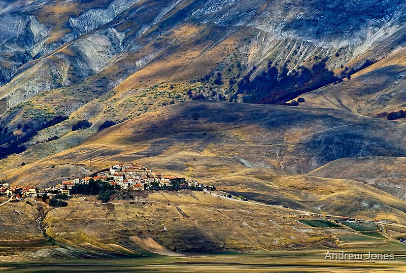  castelluccio village piano grande umbria italy by andrew jones