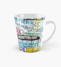 Marianne Williamson Quote - "Our deepest fear is not that we are inadequate" Tall Mug