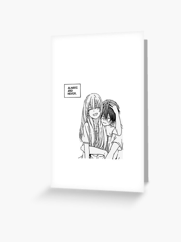 Cute Anime Couple Greeting Card