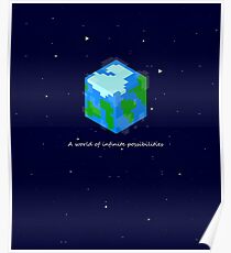 Minecraft Cube World Poster