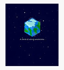 Minecraft Cube World Photographic Print