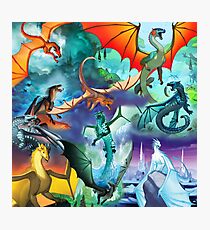 Wings of fire all dragon poster Photographic Print