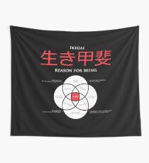Ikigai, reason for being concept Wall Tapestry