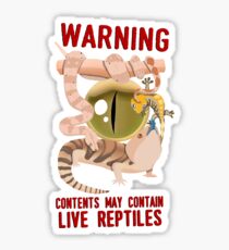 WARNUNG: LIVE REPTILES Sticker