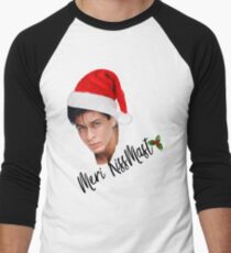 An SRK Kind of Christmas. Or should we say... "Kiss-Mast" ;) Men's Baseball ¾ T-Shirt