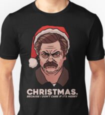 Ron Swanson Christmas Unisex T-Shirt