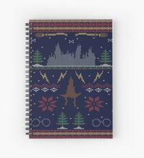 Ugly Potter Christmas Sweater Spiral Notebook