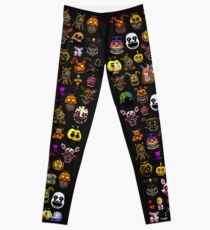 Five Nights at Freddy's - Pixel art - Multiple Characters New Set Leggings