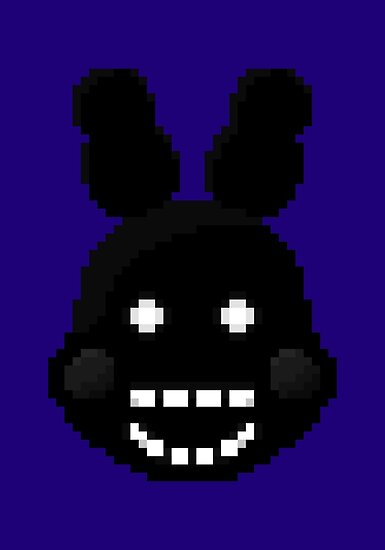 Five Nights At Freddy S Pixel Art Shadow Bonnie Poster By | My XXX Hot Girl