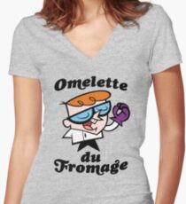 Omelette du Fromage Women's Fitted V-Neck T-Shirt