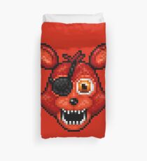 Abenteuer Foxy - FNAF World - Pixel Art Bettbezug