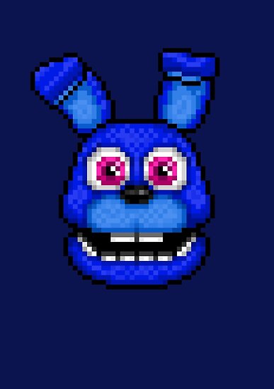 Adventure Bonnie Fnaf World Pixel Art Poster By Geeksomniac Redbubble 0786