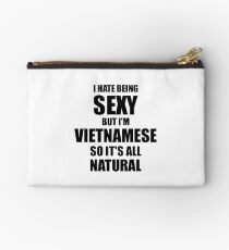 Sexy Vietnamese Husband Boyfriend Wife Vietnam Pride Funny Gift Studio Pouch