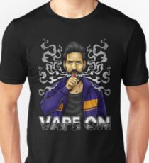 Vape On Illustration | Bearded Vaper | Mech Mod Unisex T-Shirt