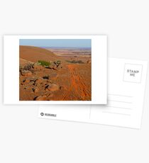 Looking down to the Murray Plains from the Mt Lofty Ranges South Australia Postcards