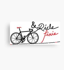 ride fixie Canvas Print
