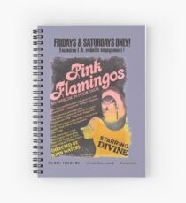 Pink Flamingos Distressed Spiral Notebook