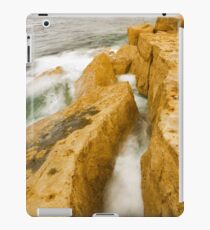 Waves crashing over Portland Bill iPad Case/Skin