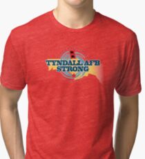 Tyndall AFB Strong Hurricane Michael Tri-blend T-Shirt