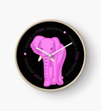 Reloj Elefante rosa