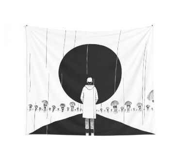 rm mono design 1 (transparent/normal ver.) Wall Tapestry