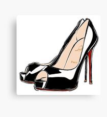 Black Heels Canvas Print