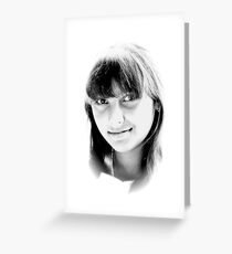 High Key Portrait Greeting Card
