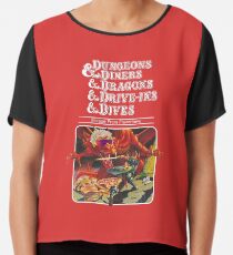 Dungeons & Diners & Dragons & Drive-Ins & Dives: Escape from Flavortown Chiffon Top