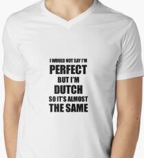 Funny Dutch Gift for Netherlands Pride Perfect Husband Wife Present Men's V-Neck T-Shirt