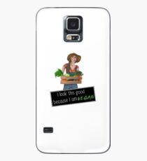 Funda/vinilo para Samsung Galaxy Vegetarier Pretty Vegan Girl