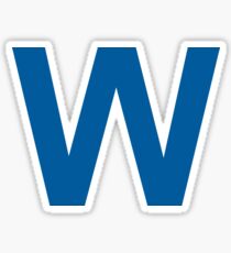 Chicago Blue W Sticker