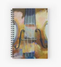 Violine Malerei Spiralblock