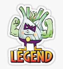 Legend Funk Up Fennel The Man The Myth The Legend Double Bicep Bodybuilder Sticker