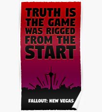 Fallout New Vegas - Benny's Infamous Quote Poster