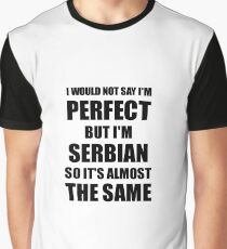 Funny Serbian Gift for Serbia Pride Perfect Husband Wife Present Graphic T-Shirt