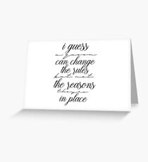 but i would love to know you Greeting Card