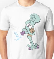 Squidward Clarinet Slim Fit T-Shirt