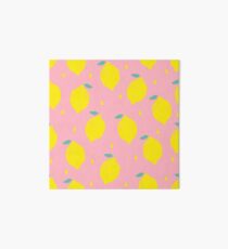 Sweet Lemon Pattern Art Board Print