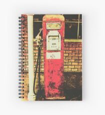 Cuaderno de espiral Antigua estación de servicio de gasolinera