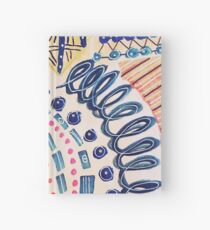 Cuaderno de tapa dura Diseño pintado a mano abstracto Shakti