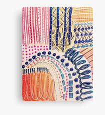 Shakti Abstract Hand Painted Design Canvas Print