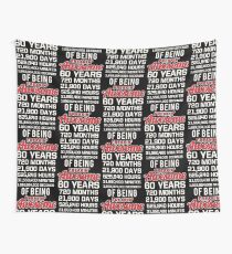 60th Birthday Shirt | Birthday Countdown | Of Being Awesome Wall Tapestry