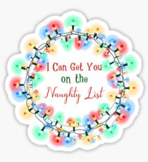 Naughty List Sticker