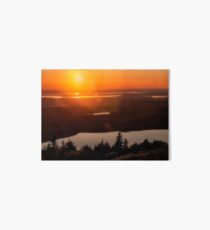 Sunset From Cadillac Mountain Art Board