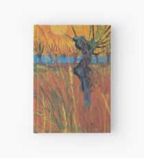 Vintage Vincent Van Gogh Willows at Sunset 1888 Hardcover Journal