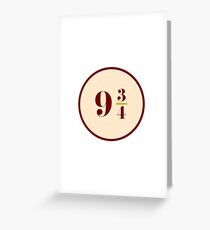 Platform 9 3/4 Greeting Card