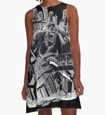 Wild Animal - Gorilla - King Kong A-Line Dress
